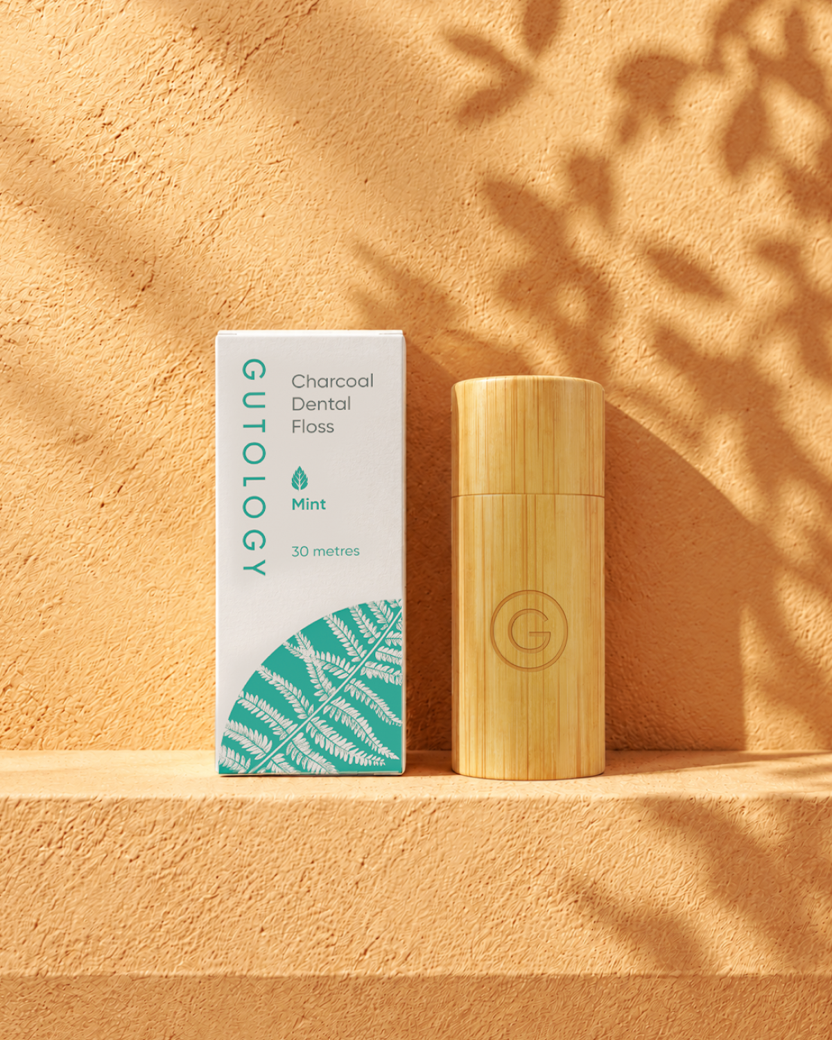 Microbiome-Friendly Charcoal Bamboo Dental Floss