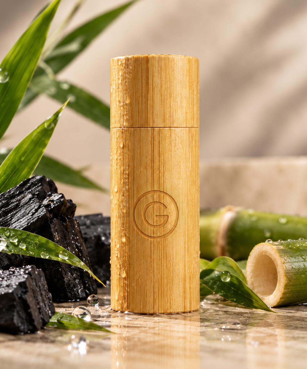 Microbiome-Friendly Charcoal Bamboo Dental Floss